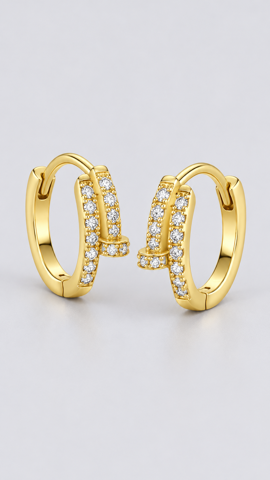 Thessaly Nail-Wrap Earrings — Gold product only