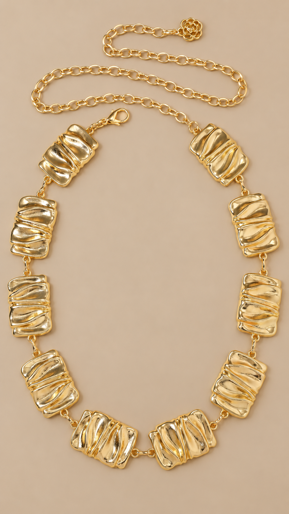 Philomena Molten Waist Chain — Gold product only