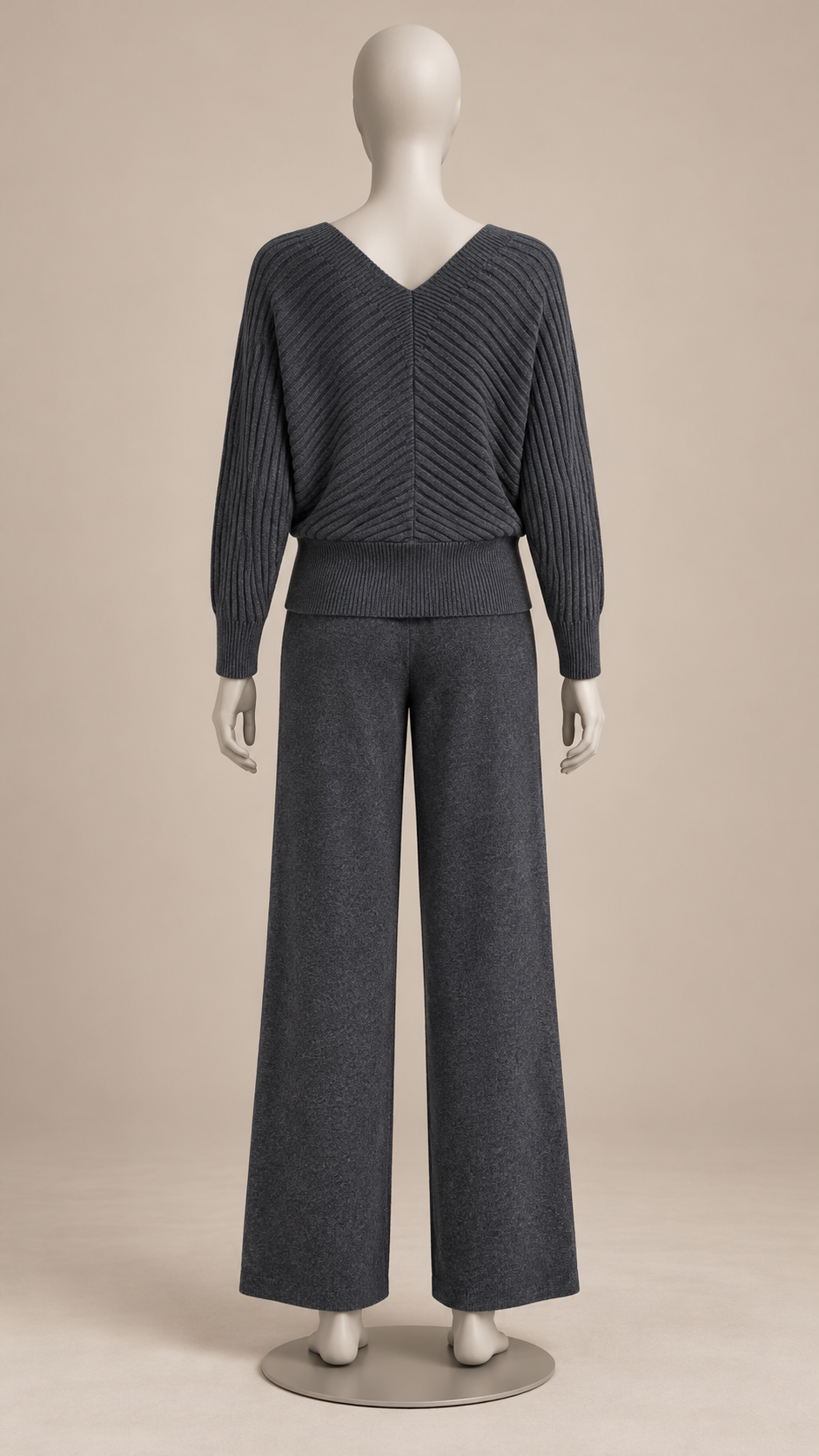 Briony Crisscross Pant Set — Gray mannequin back