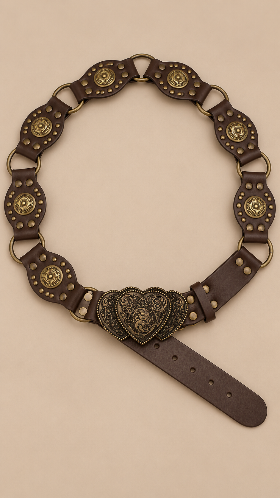 Sunniva Antique-Buckle Belt — Heart Coffee product only