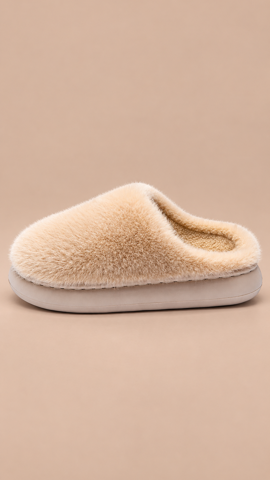 Delphine Cloud Slipper — khaki shoe side