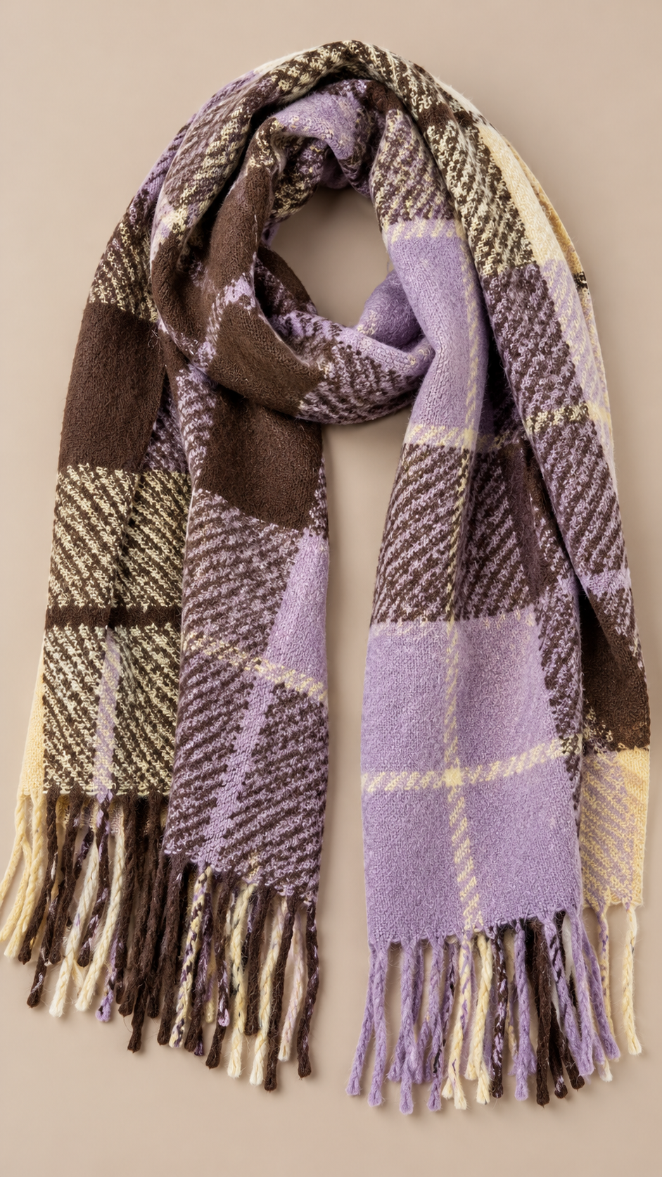 Elvira Tartan Scarf — Lavender product only