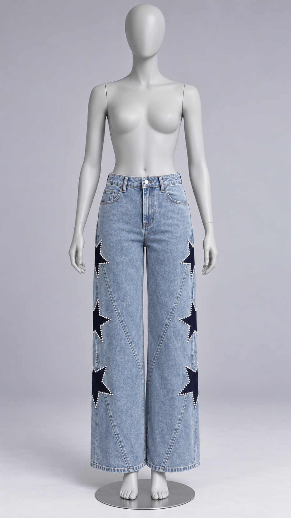 Astra Constellation Jeans — light blue mannequin front
