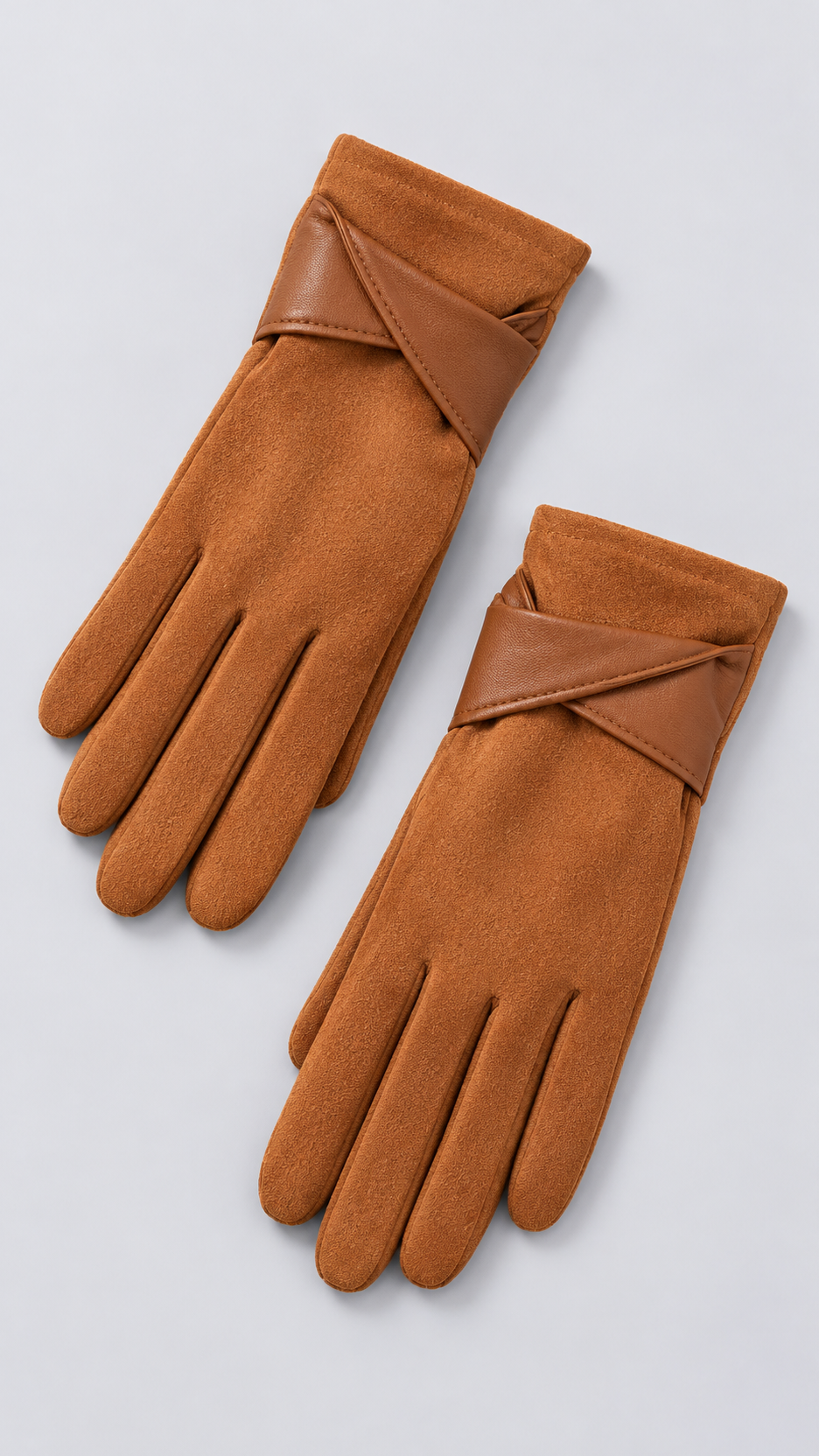 Leocadia Bow-Knot Gloves — light brown product only