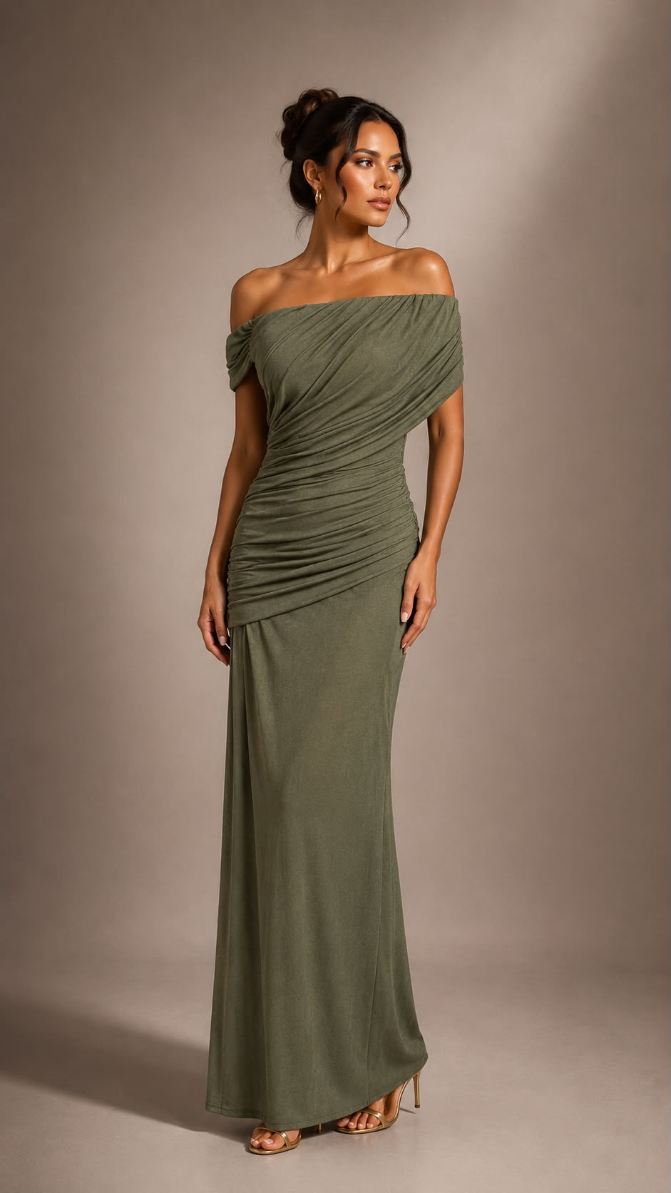 Lunavelle Halter Maxi Dress