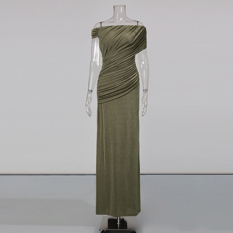 Lunavelle Halter Maxi Dress