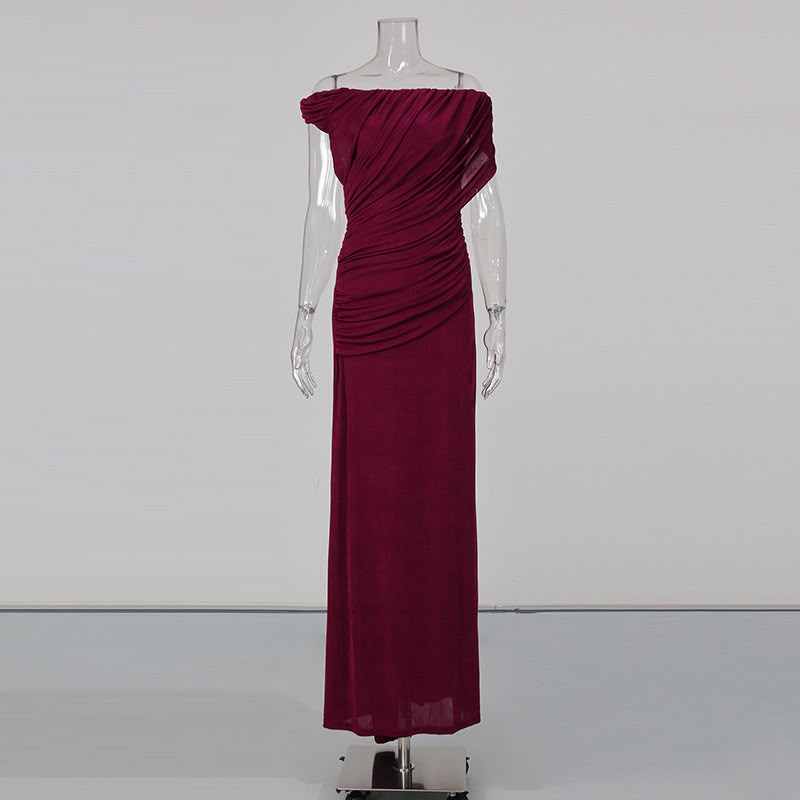 Lunavelle Halter Maxi Dress