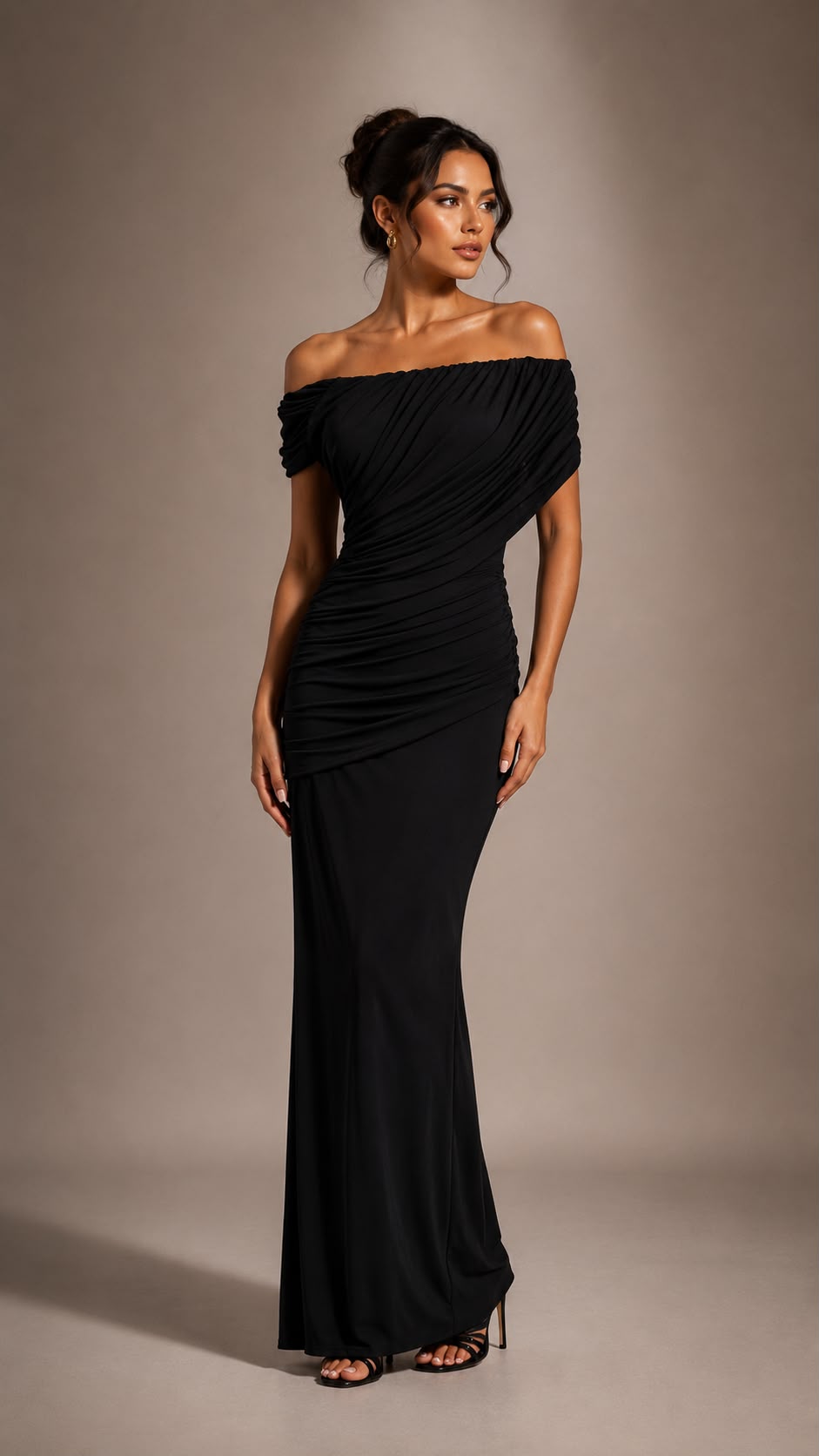 Lunavelle Halter Maxi Dress