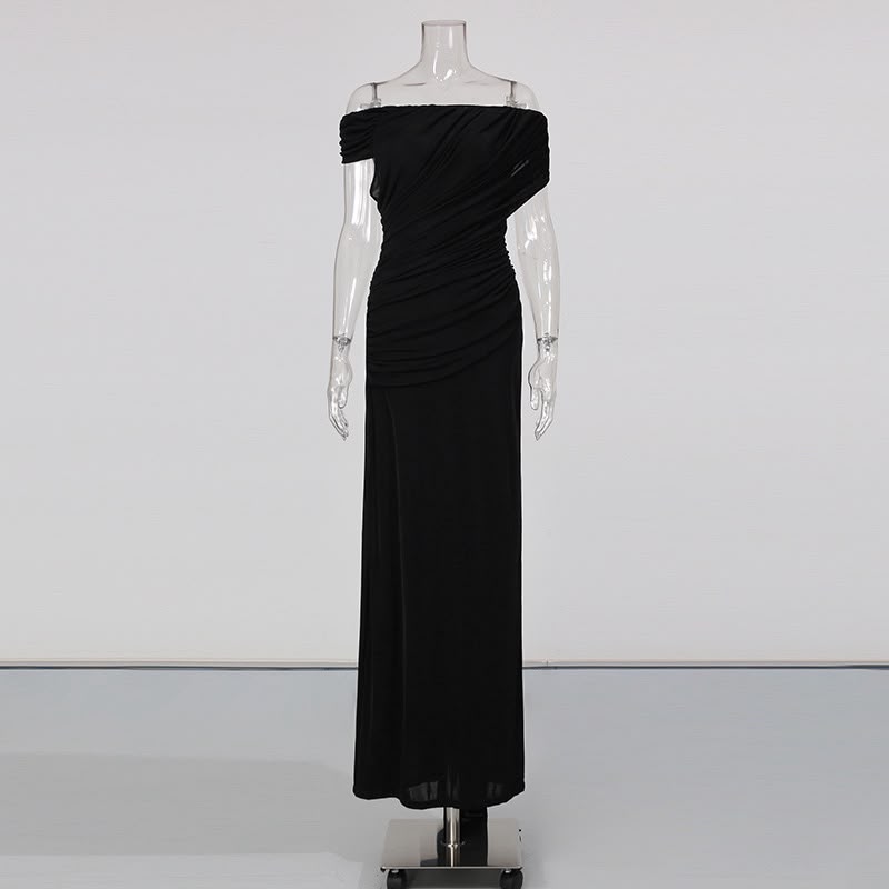 Lunavelle Halter Maxi Dress