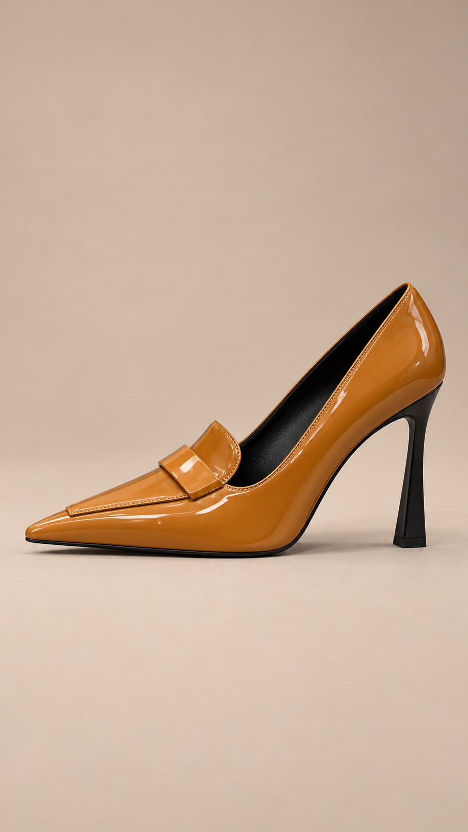 Arabella Penny-Strap Pump — Maroon 9.5cm shoe side
