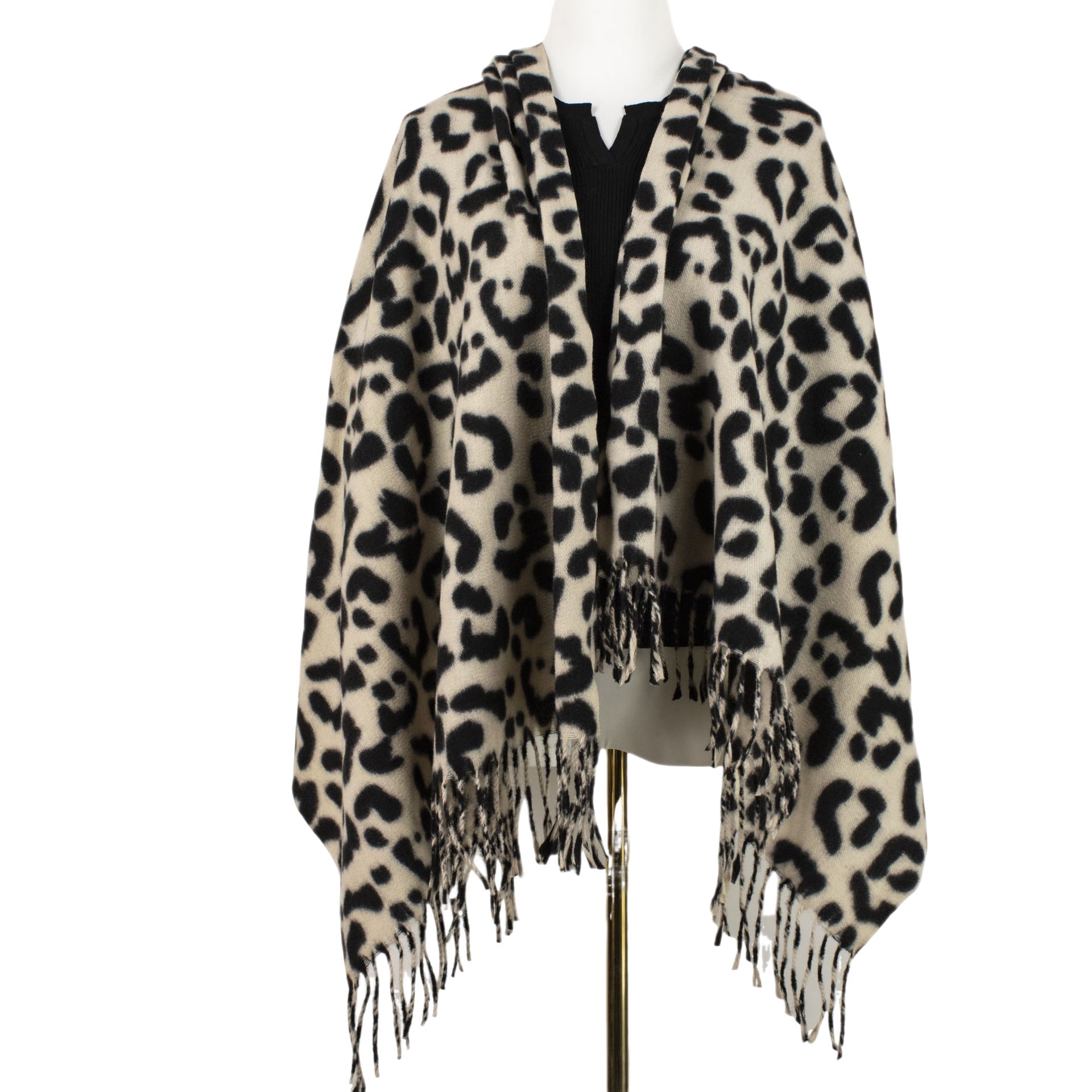 Isolde Leopard Cashmere Scarf supplier photograph