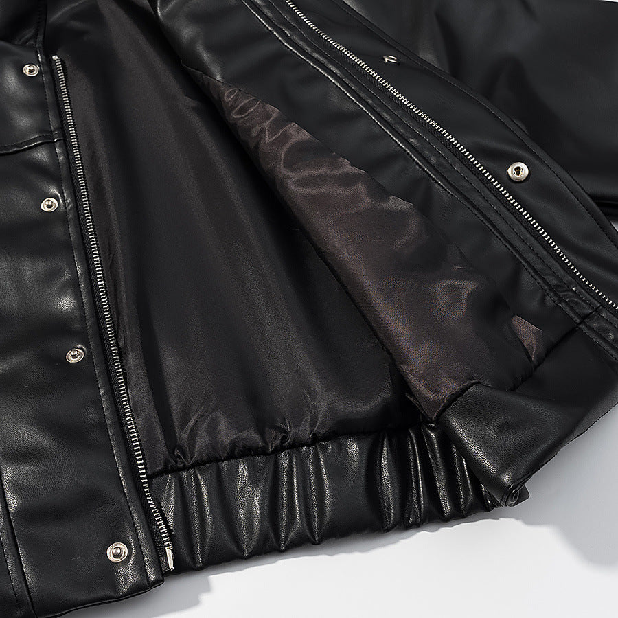 Noa Cropped Leather Jacket