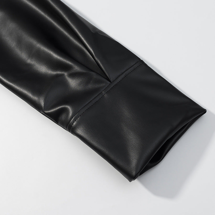 Noa Cropped Leather Jacket