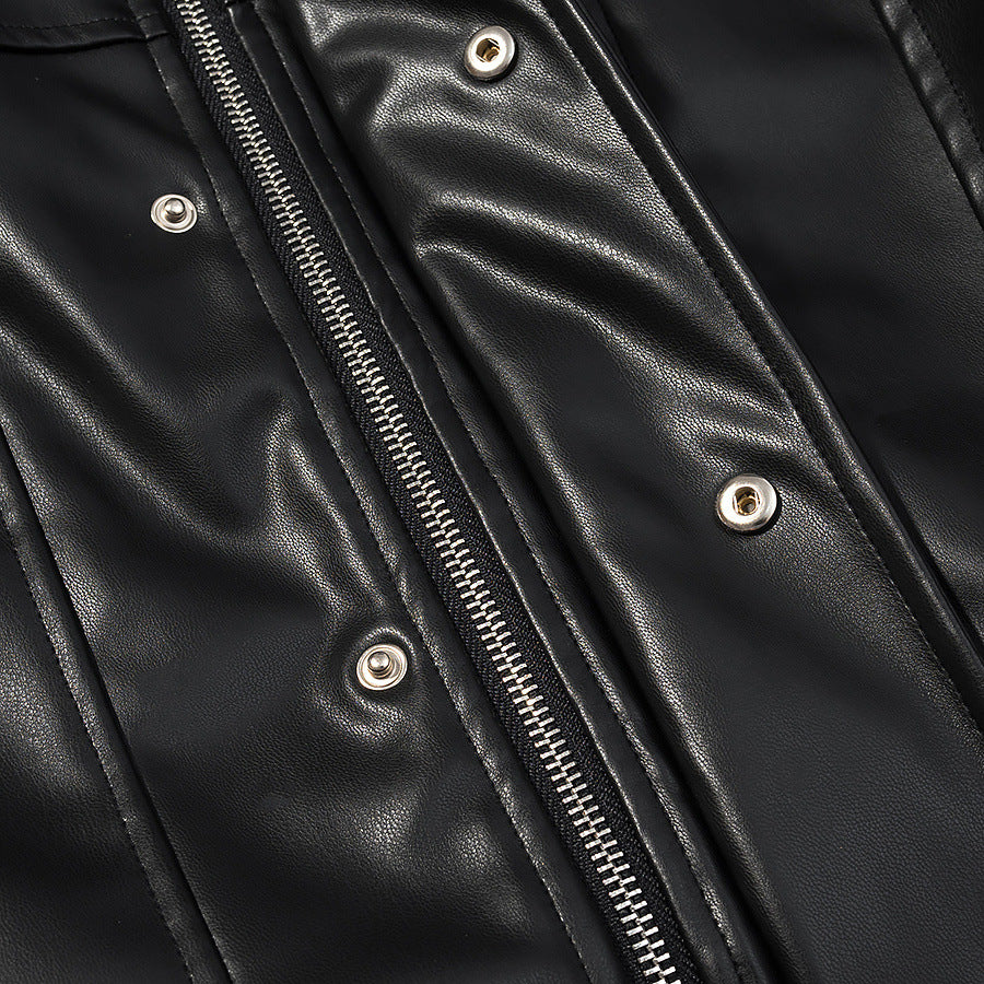 Noa Cropped Leather Jacket