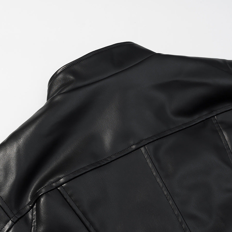 Noa Cropped Leather Jacket