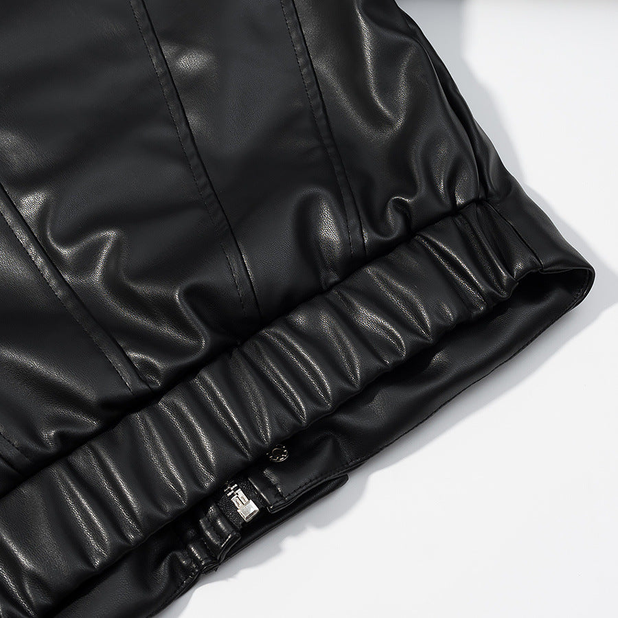 Noa Cropped Leather Jacket