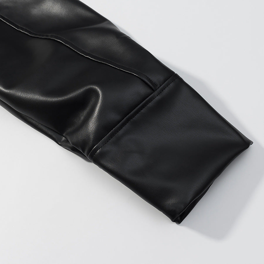 Noa Cropped Leather Jacket