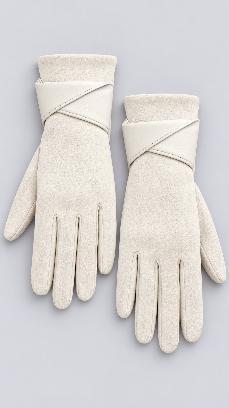 Leocadia Bow-Knot Gloves — Off-white product only
