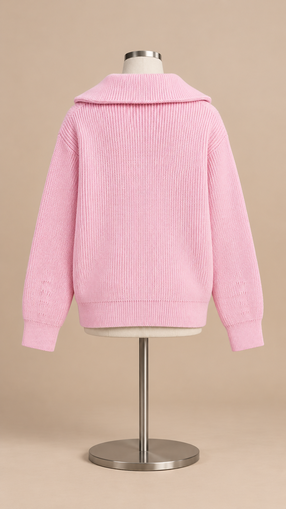 Isadora Half-Zip Sweater — Pink mannequin back