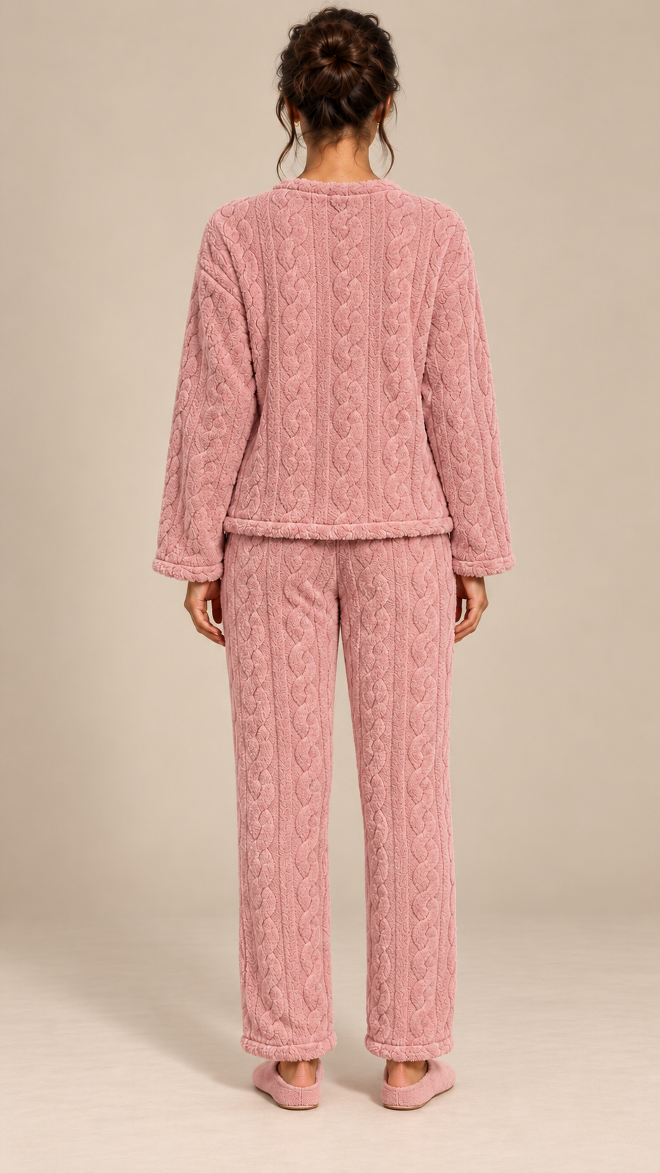 Philippa Bear-Patch Set — Pink model back