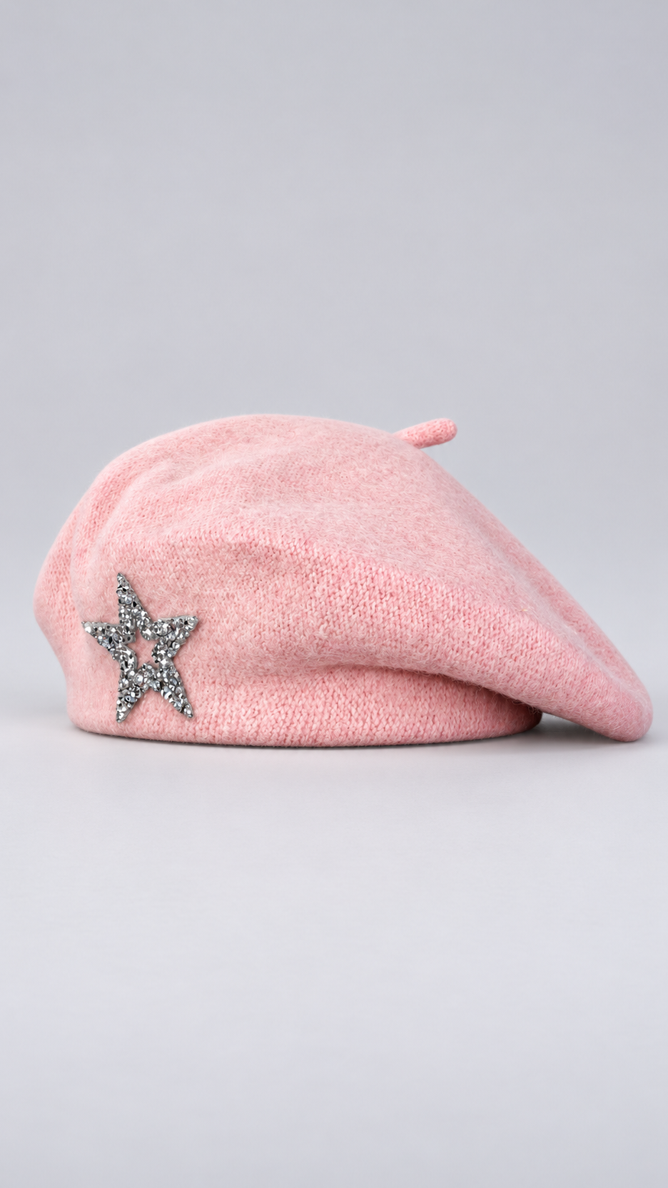 Odelette Star-Brooch Beret — Pink product only