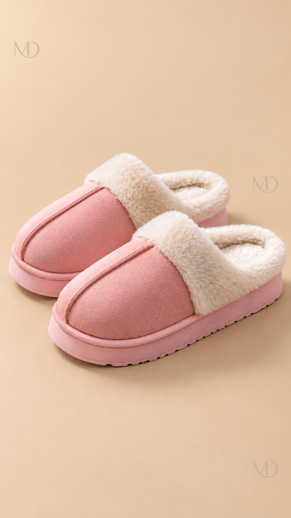 Ysaline Suede Slipper — Pink product only
