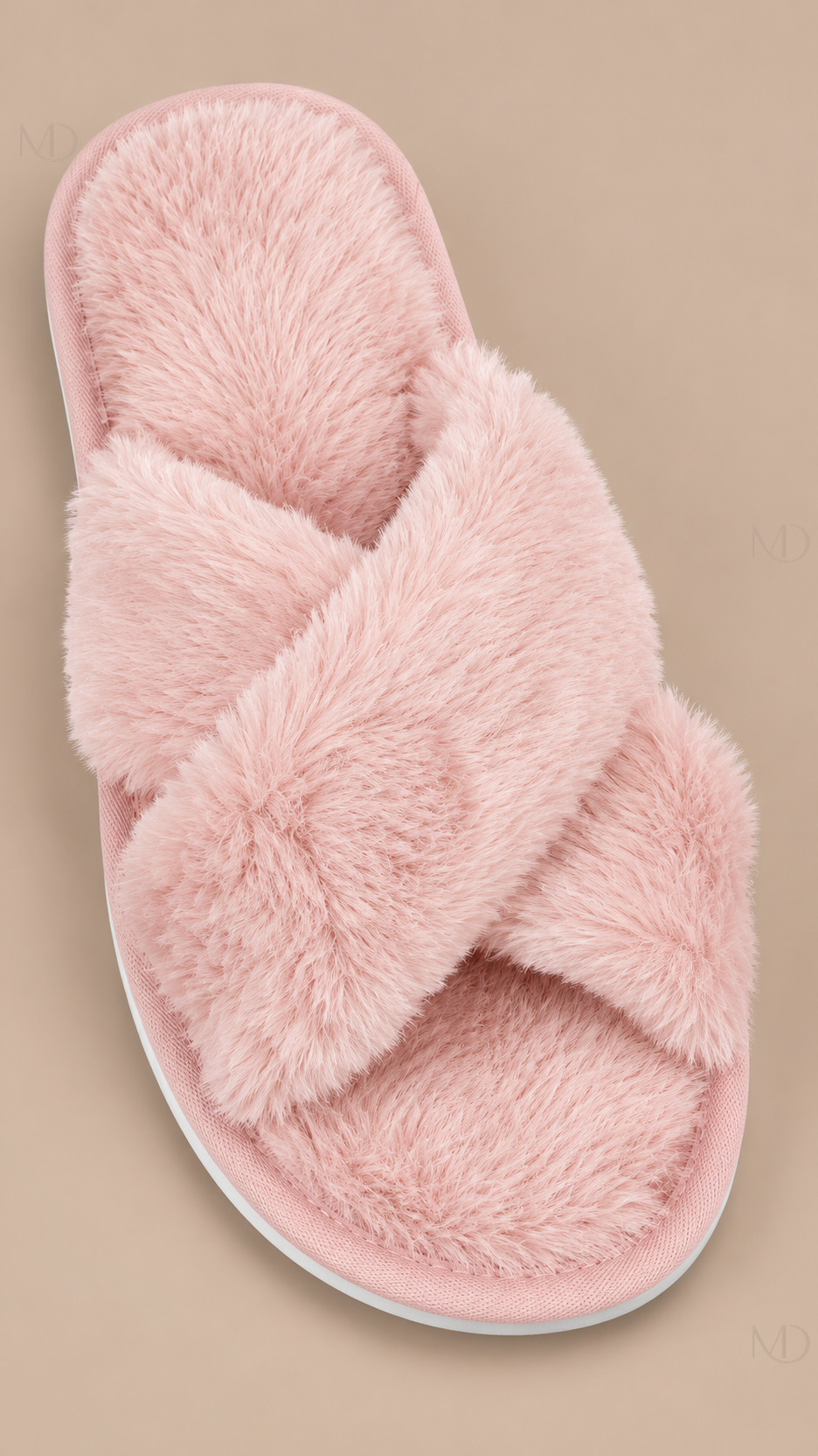 Calliope Crisscross Slide — Pink shoe detail