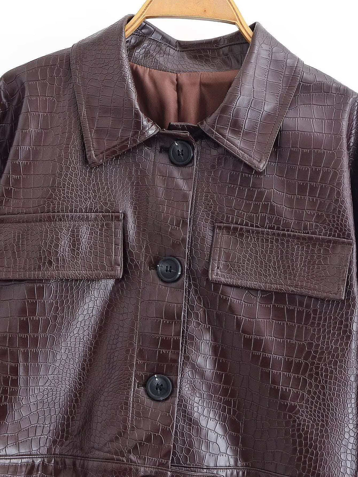 Rivera Croc Leather Set