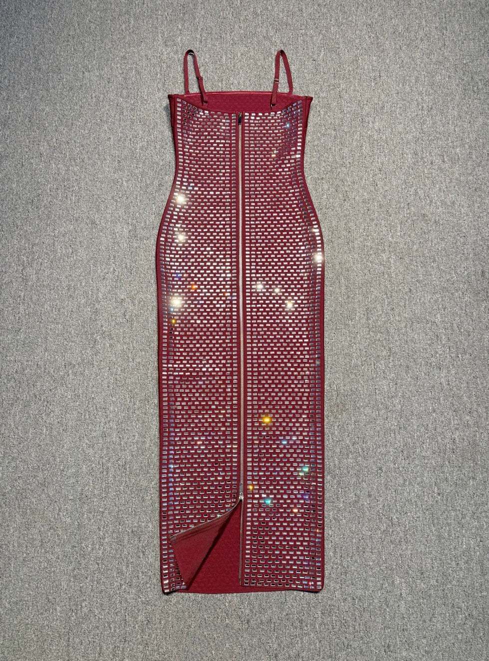 Rosalind Rhinestone Maxi Dress
