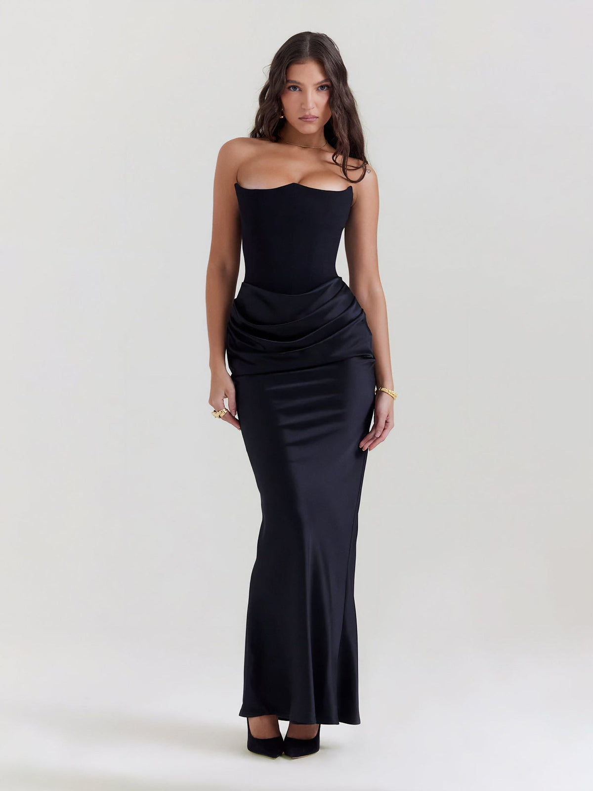 Satin Symphony dress - MD Fashionwear