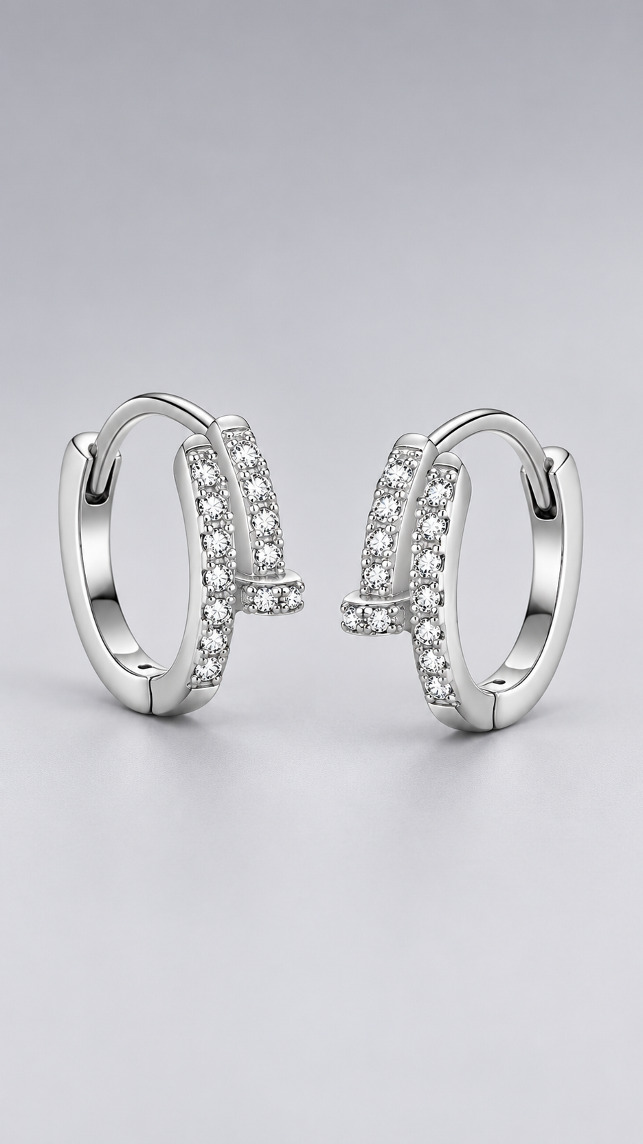 Thessaly Nail-Wrap Earrings — Silver product only
