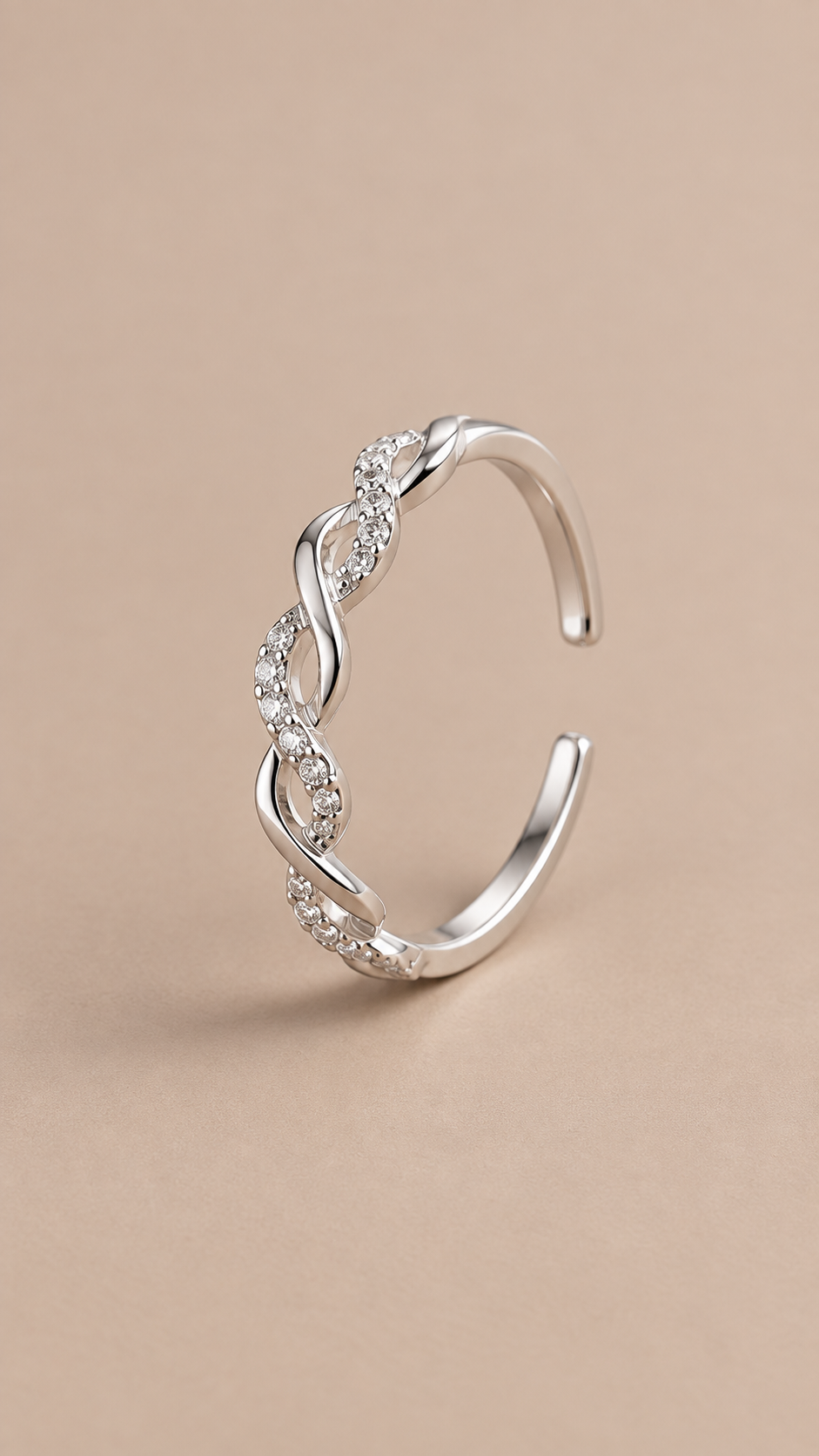 Ottilie Twist Ring — Silver product only