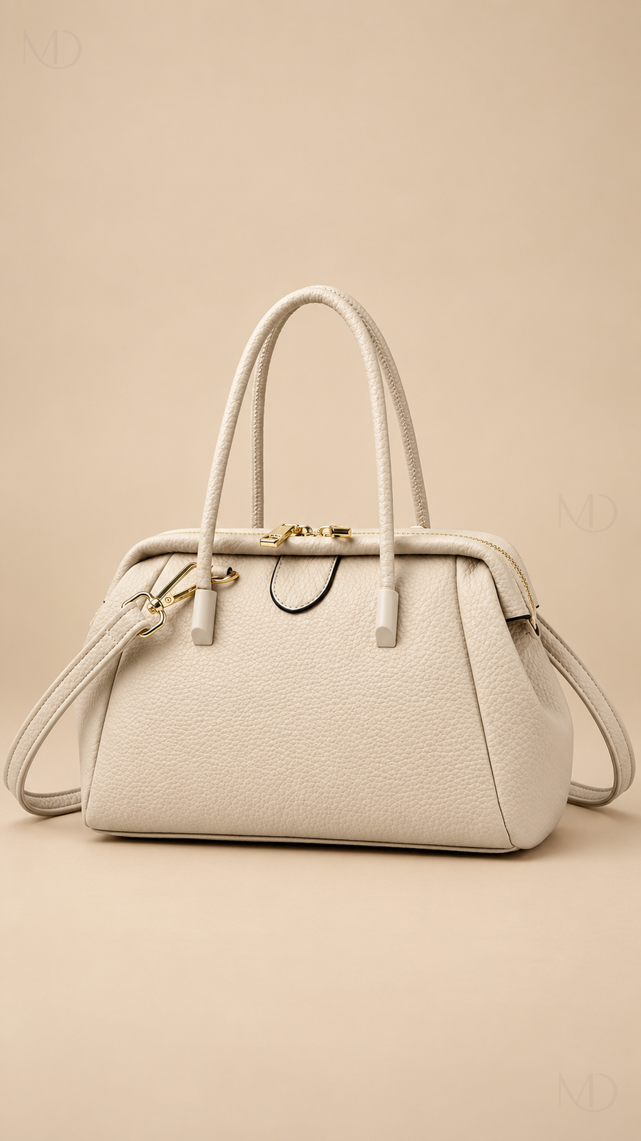 Sona Soft Boston Bag - Ivory product close-up