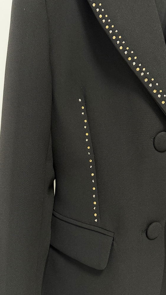 Ready-to-ship 2026 new european and american celebrity-inspired fashion rhinestone embellished slim-fit blazer and pants two-piece set — 11