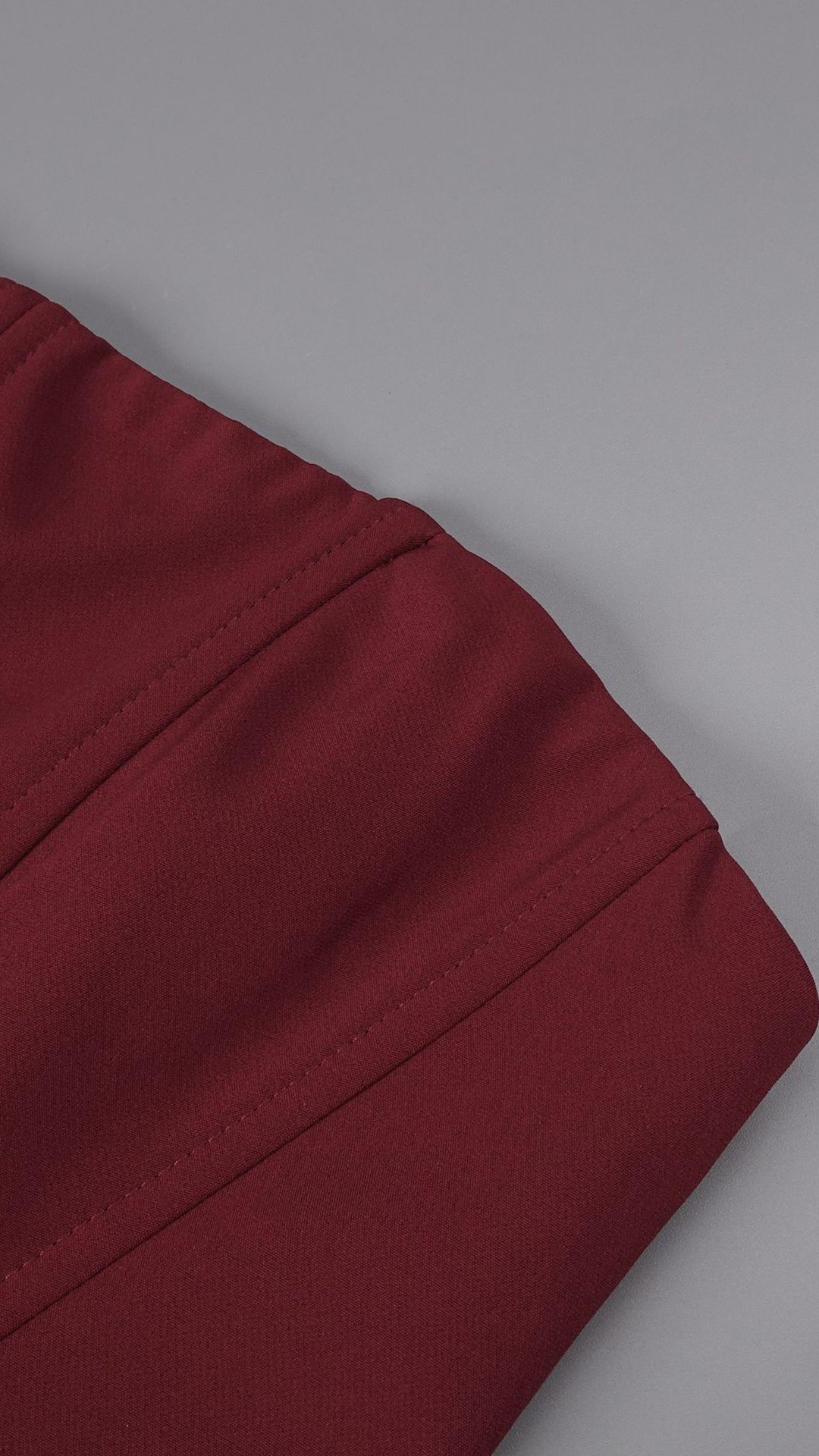 Ready-to-ship | premium burgundy bandeau waist-cinching slimming long evening gown - perfect for women's banquets, weddings, and bridesmaids — 13