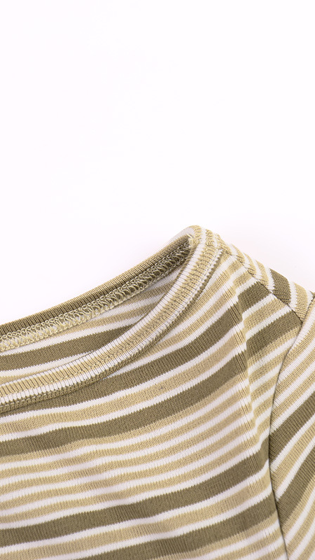 Xy26531 european and american cross-border striped top, halter neck with flowing ribbon, one-shoulder, long-sleeved, slim-fit, pure and alluring hot girl style blouse — 14