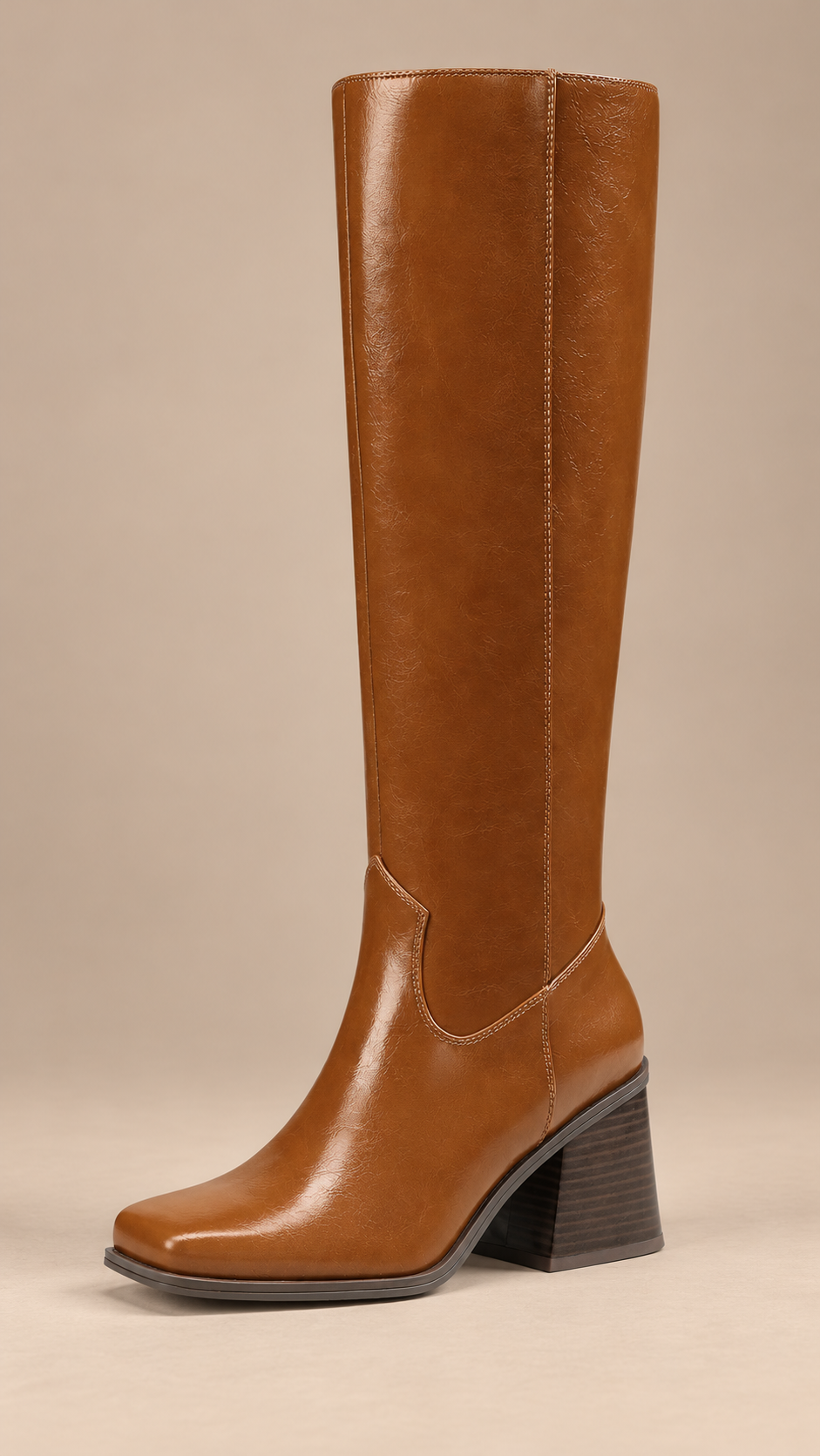 Zahara Tall-Shaft Boot — Tan product only