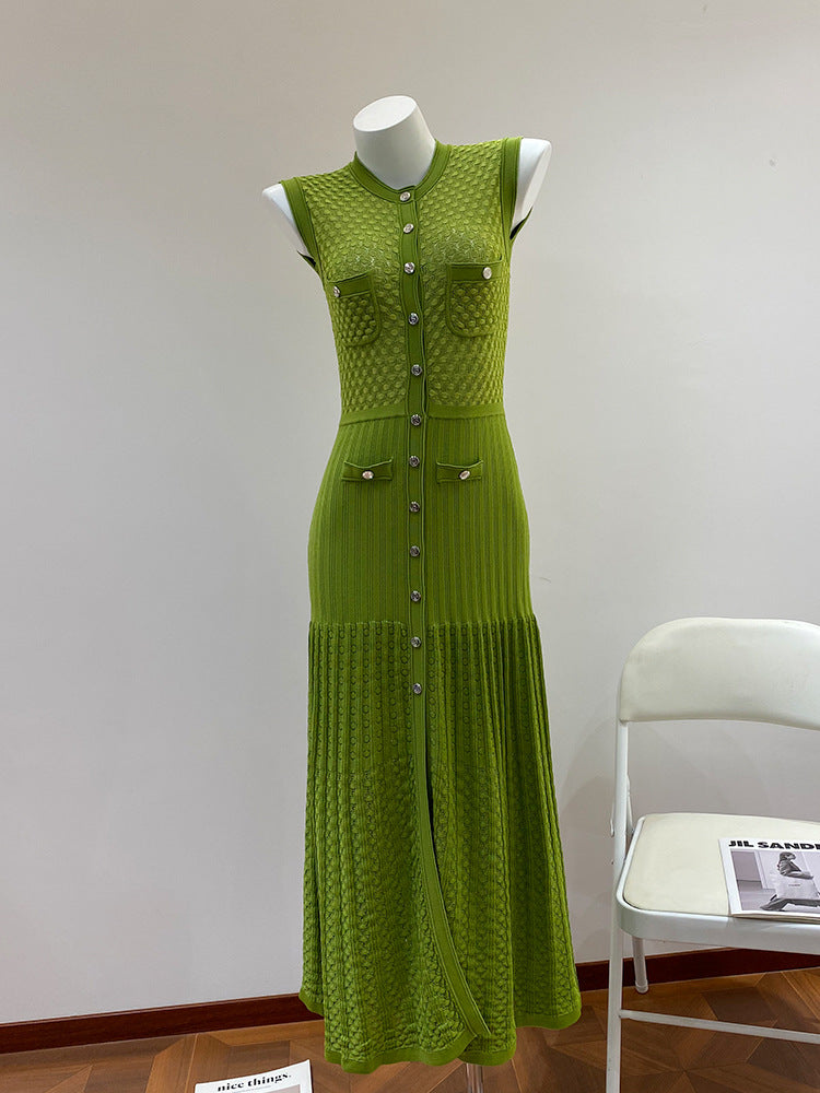 Verlina Hollow Knit Maxi Dress