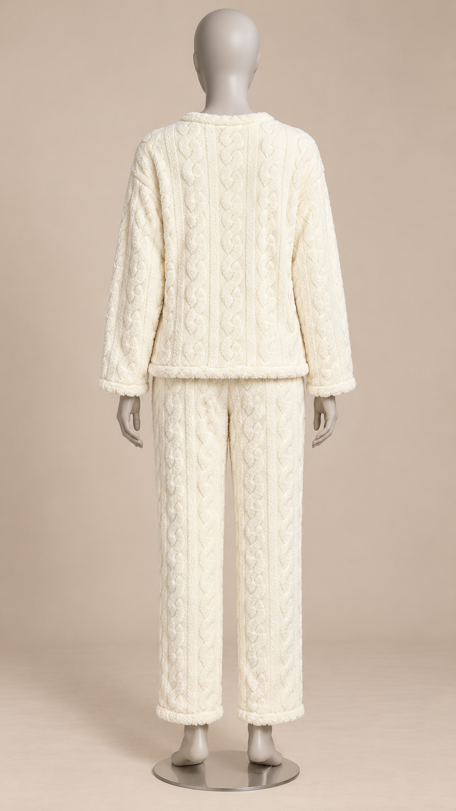 Philippa Bear-Patch Set — White mannequin back