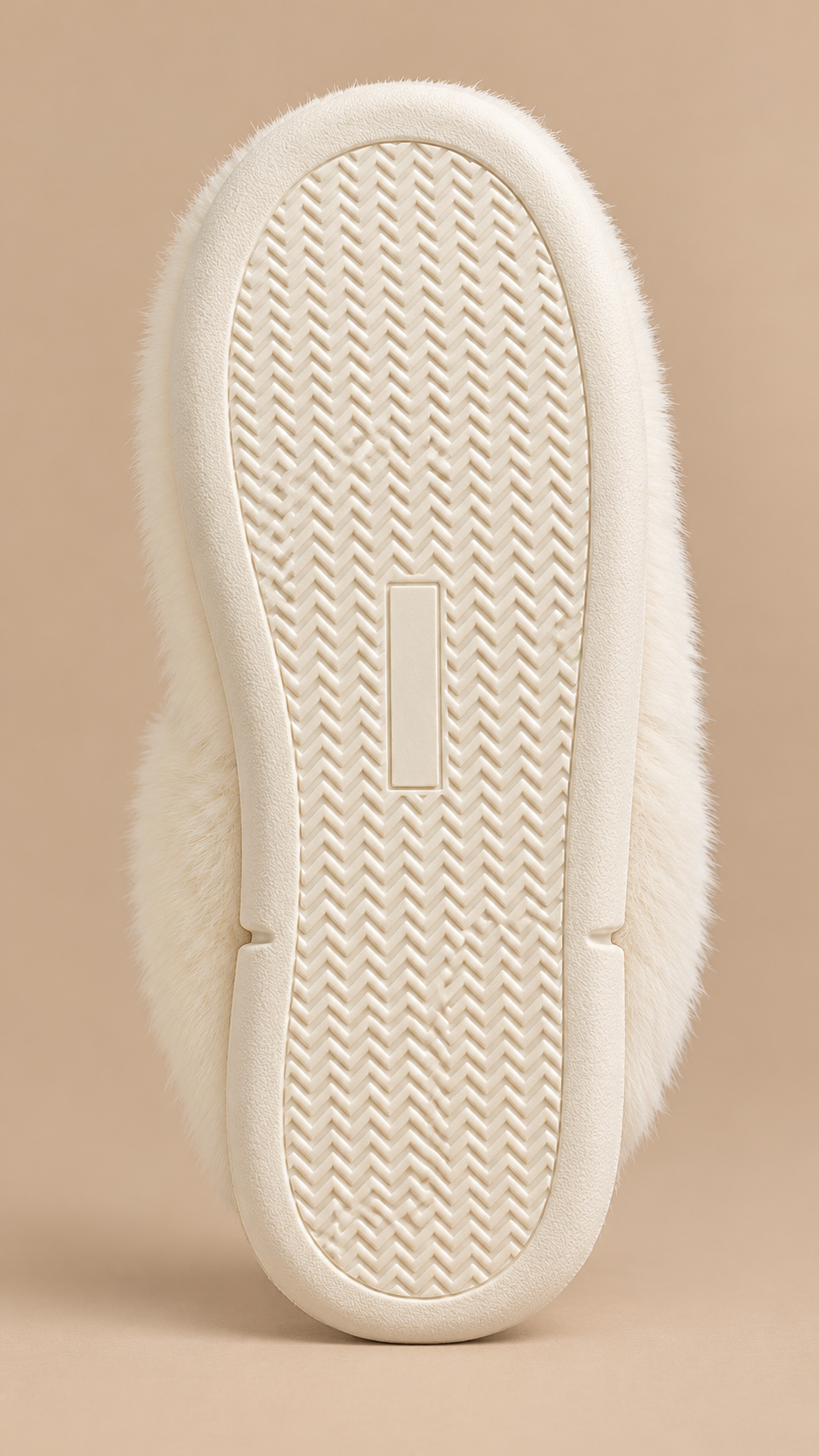 Lucienne Quilt-Collar Slipper — White shoe sole