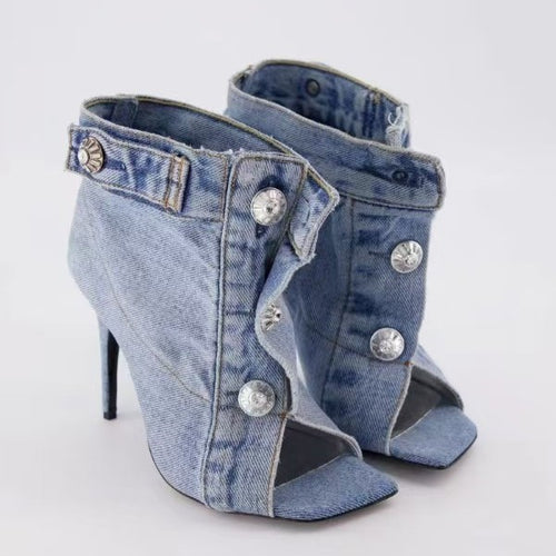 Denim Muse Heels