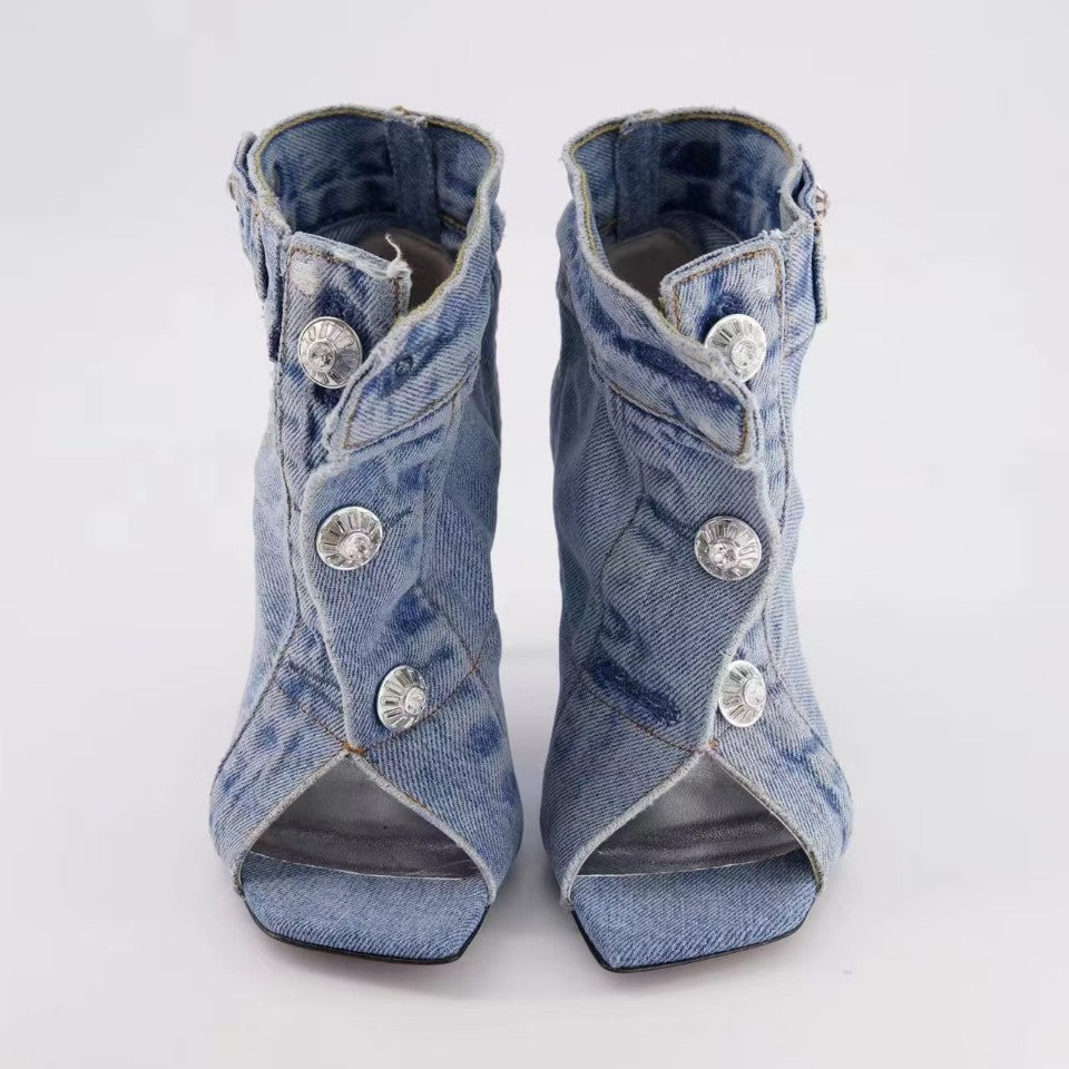 Denim Muse Heels