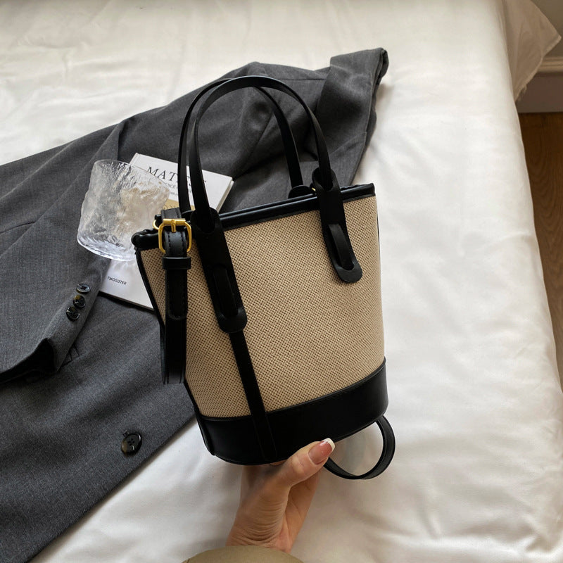 Woven Luxe Bucket Bag
