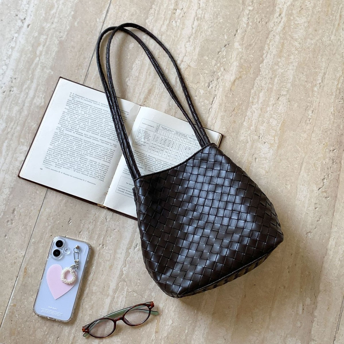 Artisan Woven Bucket Bag