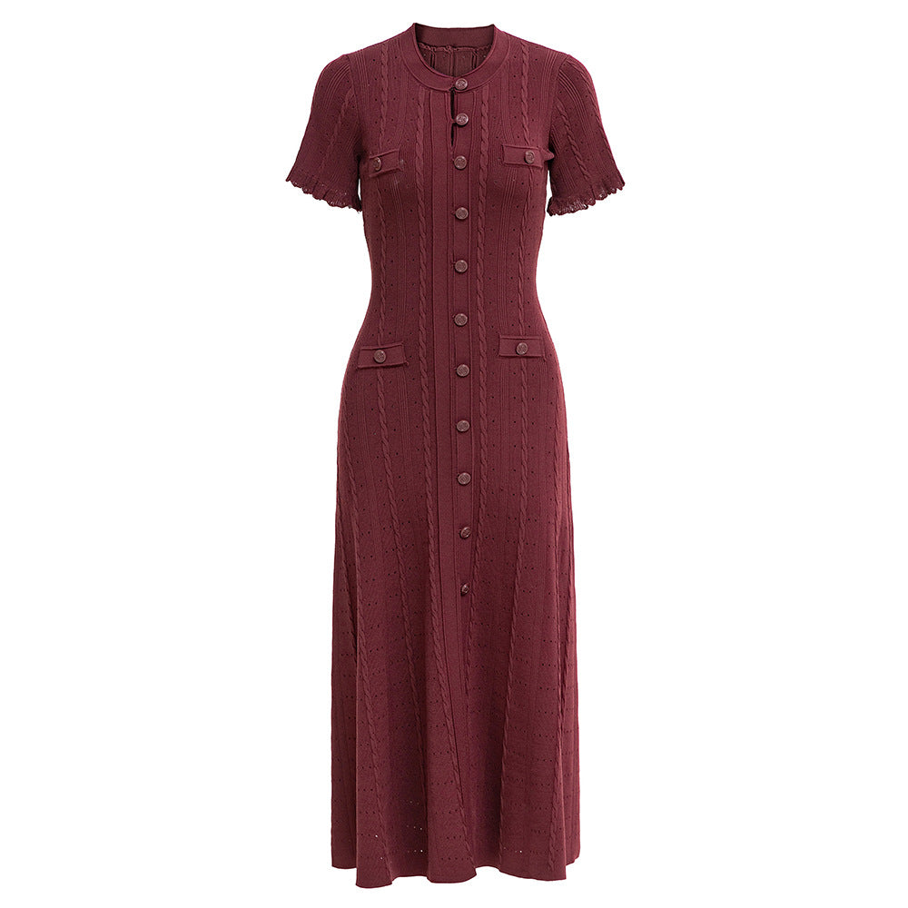 Sculpt Knit Hollow Dress