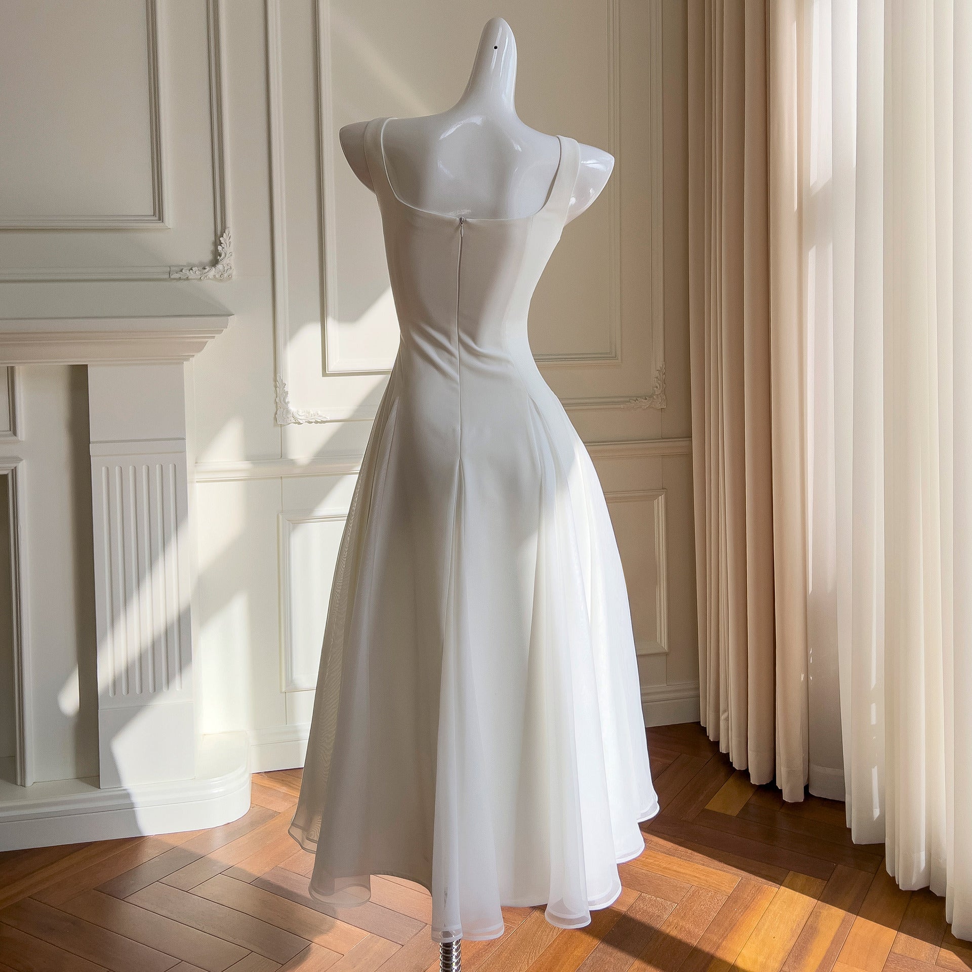 Evelisse Square-Neck Maxi Dress