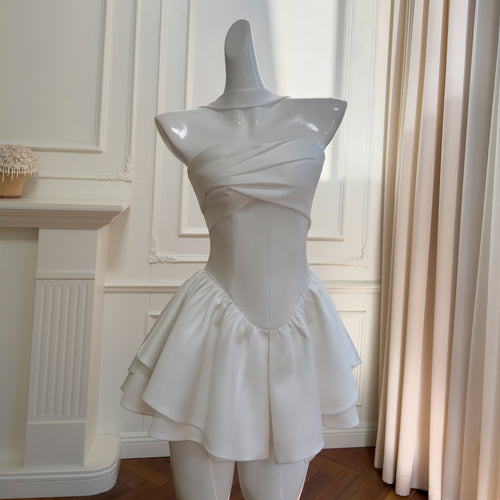 Elowen Halter Irregular Mini Dress