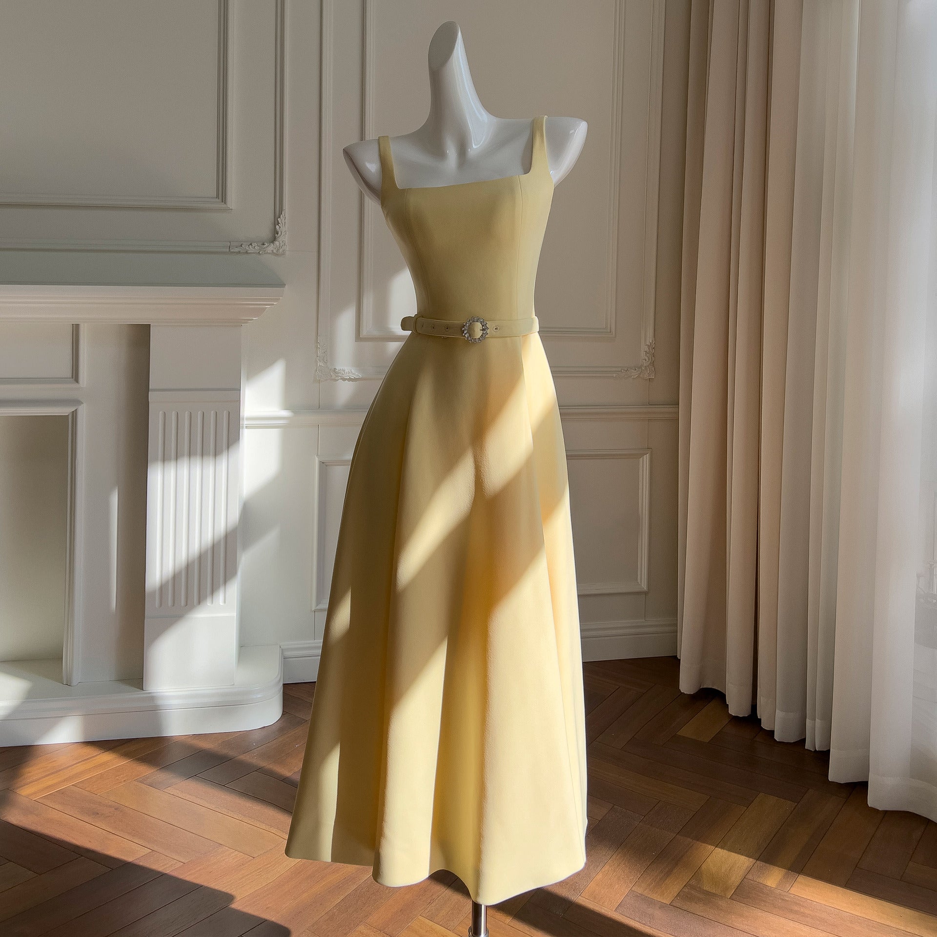 Aurielle Square-Neck Maxi Dress