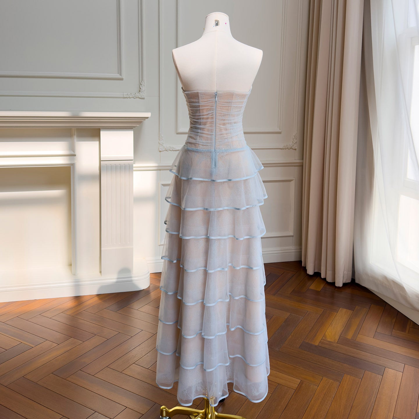 Celestelle Mesh Cake Maxi Dress
