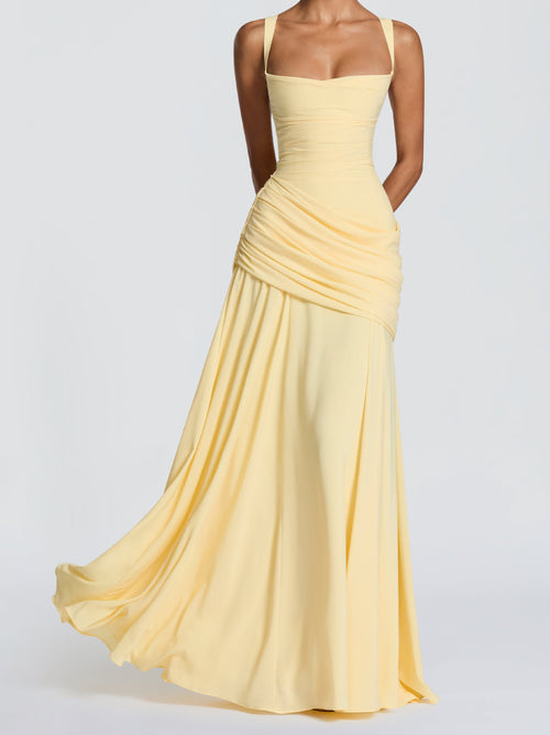 Liora Shirred Maxi Dress
